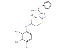 N-(4-bromo-2,3-dimethylphenyl)-2-{[4-ethyl-5-(1-phenoxyethyl)-4H-1,2,4-triazol-3-yl]thio}acetamide