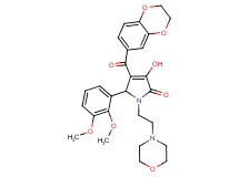 4-(2,3-dihydro-1,4-benzodioxin-6-ylcarbonyl)-5-(2,3-dimethoxyphenyl)-3-hydroxy-1-[2-(4-morpholinyl)ethyl]-1,5-dihydro-2H-pyrrol-2-one