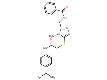 N-{[5-({2-[(4-isopropylphenyl)amino]-2-oxoethyl}thio)-4-methyl-4H-1,2,4-triazol-3-yl]methyl}benzamide