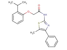 2-(2-isopropylphenoxy)-N-(5-methyl-4-phenyl-1,3-thiazol-2-yl)acetamide