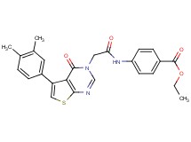 ethyl 4-({[5-(3,4-dimethylphenyl)-4-oxothieno[2,3-d]pyrimidin-3(4H)-yl]acetyl}amino)benzoate