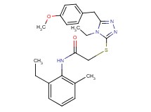 2-{[4-ethyl-5-(4-methoxybenzyl)-4H-1,2,4-triazol-3-yl]thio}-N-(2-ethyl-6-methylphenyl)acetamide