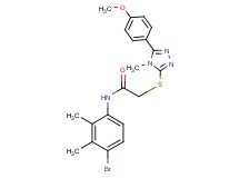N-(4-bromo-2,3-dimethylphenyl)-2-{[5-(4-methoxyphenyl)-4-methyl-4H-1,2,4-triazol-3-yl]thio}acetamide