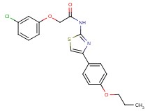 2-(3-chlorophenoxy)-N-[4-(4-propoxyphenyl)-1,3-thiazol-2-yl]acetamide