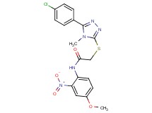 2-{[5-(4-chlorophenyl)-4-methyl-4H-1,2,4-triazol-3-yl]thio}-N-(4-methoxy-2-nitrophenyl)acetamide