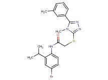 N-(4-bromo-2-isopropylphenyl)-2-{[4-methyl-5-(3-methylphenyl)-4H-1,2,4-triazol-3-yl]thio}acetamide