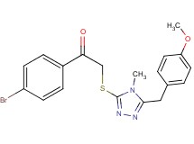 1-(4-bromophenyl)-2-{[5-(4-methoxybenzyl)-4-methyl-4H-1,2,4-triazol-3-yl]thio}ethanone