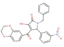 1-benzyl-4-(2,3-dihydro-1,4-benzodioxin-6-ylcarbonyl)-3-hydroxy-5-(3-nitrophenyl)-1,5-dihydro-2H-pyrrol-2-one