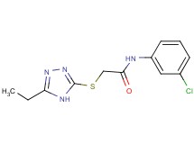 N-(3-chlorophenyl)-2-[(5-ethyl-4H-1,2,4-triazol-3-yl)thio]acetamide