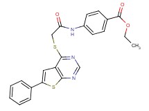 ethyl 4-({[(6-phenylthieno[2,3-d]pyrimidin-4-yl)thio]acetyl}amino)benzoate