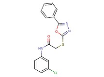 N-(3-chlorophenyl)-2-[(5-phenyl-1,3,4-oxadiazol-2-yl)thio]acetamide