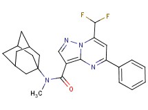 N-1-adamantyl-7-(difluoromethyl)-N-methyl-5-phenylpyrazolo[1,5-a]pyrimidine-3-carboxamide