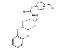 N-(2-chlorophenyl)-2-({5-[1-(4-ethylphenoxy)ethyl]-4-methyl-4H-1,2,4-triazol-3-yl}thio)acetamide