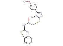 N-1,3-benzothiazol-2-yl-2-{[5-(4-methoxyphenyl)-4-methyl-4H-1,2,4-triazol-3-yl]thio}acetamide