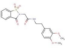 N-[2-(3,4-dimethoxyphenyl)ethyl]-2-(1,1-dioxido-3-oxo-1,2-benzisothiazol-2(3H)-yl)acetamide
