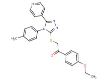 1-(4-ethoxyphenyl)-2-{[4-(4-methylphenyl)-5-(4-pyridinyl)-4H-1,2,4-triazol-3-yl]thio}ethanone