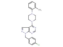 1-(4-chlorobenzyl)-4-[4-(2-methylphenyl)-1-piperazinyl]-1H-pyrazolo[3,4-d]pyrimidine
