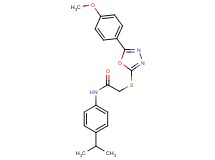 N-(4-isopropylphenyl)-2-{[5-(4-methoxyphenyl)-1,3,4-oxadiazol-2-yl]thio}acetamide