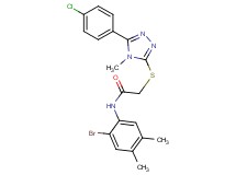 N-(2-bromo-4,5-dimethylphenyl)-2-{[5-(4-chlorophenyl)-4-methyl-4H-1,2,4-triazol-3-yl]thio}acetamide