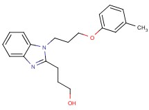 3-{1-[3-(3-methylphenoxy)propyl]-1H-benzimidazol-2-yl}-1-propanol