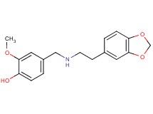 4-({[2-(1,3-benzodioxol-5-yl)ethyl]amino}methyl)-2-methoxyphenol hydrochloride