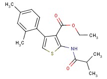 ethyl 4-(2,4-dimethylphenyl)-2-(isobutyrylamino)-3-thiophenecarboxylate