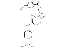 N-{[4-ethyl-5-({2-[(4-isopropylphenyl)amino]-2-oxoethyl}thio)-4H-1,2,4-triazol-3-yl]methyl}-4-methoxybenzamide