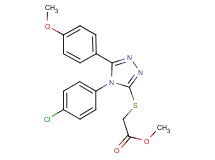 methyl {[4-(4-chlorophenyl)-5-(4-methoxyphenyl)-4H-1,2,4-triazol-3-yl]thio}acetate