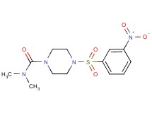 N,N-dimethyl-4-[(3-nitrophenyl)sulfonyl]-1-piperazinecarboxamide