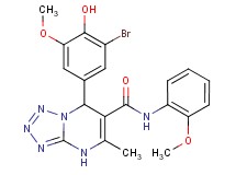 7-(3-bromo-4-hydroxy-5-methoxyphenyl)-N-(2-methoxyphenyl)-5-methyl-4,7-dihydrotetrazolo[1,5-a]pyrimidine-6-carboxamide