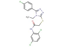 2-{[5-(4-chlorophenyl)-4-ethyl-4H-1,2,4-triazol-3-yl]thio}-N-(2,5-dichlorophenyl)acetamide