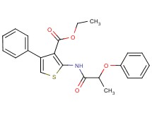 ethyl 2-[(2-phenoxypropanoyl)amino]-4-phenyl-3-thiophenecarboxylate
