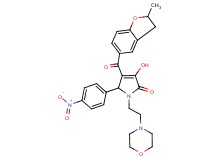 3-hydroxy-4-[(2-methyl-2,3-dihydro-1-benzofuran-5-yl)carbonyl]-1-[2-(4-morpholinyl)ethyl]-5-(4-nitrophenyl)-1,5-dihydro-2H-pyrrol-2-one