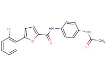 N-[4-(acetylamino)phenyl]-5-(2-chlorophenyl)-2-furamide