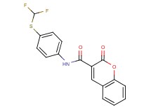 N-{4-[(difluoromethyl)thio]phenyl}-2-oxo-2H-chromene-3-carboxamide