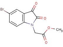 methyl (5-bromo-2,3-dioxo-2,3-dihydro-1H-indol-1-yl)acetate