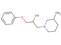 1-(3-methyl-1-piperidinyl)-3-phenoxy-2-propanol hydrochloride