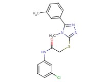 N-(3-chlorophenyl)-2-{[4-methyl-5-(3-methylphenyl)-4H-1,2,4-triazol-3-yl]thio}acetamide