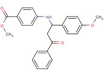 methyl 4-{[1-(4-methoxyphenyl)-3-oxo-3-phenylpropyl]amino}benzoate hydrochloride