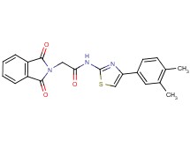 N-[4-(3,4-dimethylphenyl)-1,3-thiazol-2-yl]-2-(1,3-dioxo-1,3-dihydro-2H-isoindol-2-yl)acetamide