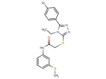 2-{[5-(4-bromophenyl)-4-ethyl-4H-1,2,4-triazol-3-yl]thio}-N-[3-(methylthio)phenyl]acetamide
