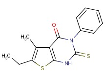 6-ethyl-5-methyl-3-phenyl-2-thioxo-2,3-dihydrothieno[2,3-d]pyrimidin-4(1H)-one