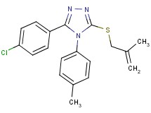 3-(4-chlorophenyl)-4-(4-methylphenyl)-5-[(2-methyl-2-propen-1-yl)thio]-4H-1,2,4-triazole