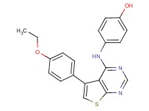 4-{[5-(4-ethoxyphenyl)thieno[2,3-d]pyrimidin-4-yl]amino}phenol hydrochloride