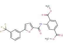 dimethyl 2-({5-[3-(trifluoromethyl)phenyl]-2-furoyl}amino)terephthalate
