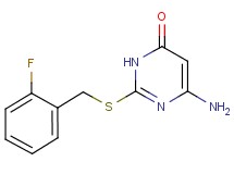 6-amino-2-[(2-fluorobenzyl)thio]-4(3H)-pyrimidinone