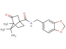 N-(1,3-benzodioxol-5-ylmethyl)-4,7,7-trimethyl-3-oxobicyclo[2.2.1]heptane-1-carboxamide