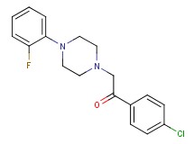 1-(4-chlorophenyl)-2-[4-(2-fluorophenyl)-1-piperazinyl]ethanone
