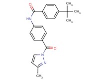 4-tert-butyl-N-{4-[(3-methyl-1H-pyrazol-1-yl)carbonyl]phenyl}benzamide