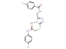 4-chloro-N-{[5-({2-[(4-chlorophenyl)amino]-2-oxoethyl}thio)-4-methyl-4H-1,2,4-triazol-3-yl]methyl}benzamide